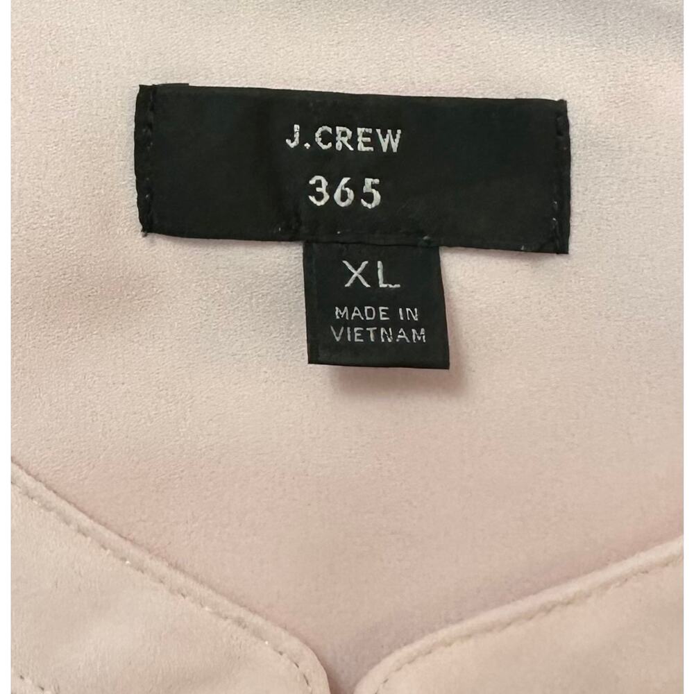 J. Crew 365 Drapey Cap Sleeve Top Pink H8094 Size XL - Picture 10 of 12